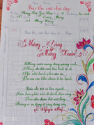 Ảnh: Nét chữ chào xuân của học sinh tiểu học như rồng bay phượng múa