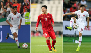 Hai cầu thủ Việt Nam được chọn hay nhất Asian Cup 2019