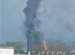 Cháy tòa nhà DITP Trung Nam tại Đà Nẵng, cột khói nghi ngút bốc cao hàng chục mét