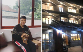 Đức Chinh cùng gia đình đón Tết ở nhà 3 tầng mới xây