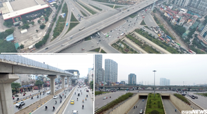 Ảnh: Những nút giao hiện đại làm thay đổi diện mạo Thủ đô nhìn từ flycam