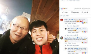 HLV Park Hang-seo 'tiếp tế' cho Đình Trọng ở Hàn Quốc