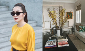 Tăng Thanh Hà khoe không gian biệt thự triệu USD ngập sắc hoa dịp Tết