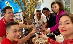 Hồ Ngọc Hà đón năm mới bên Kim Lý, nhiều sao Việt quây quần bên gia đình ngày mùng 1 Tết