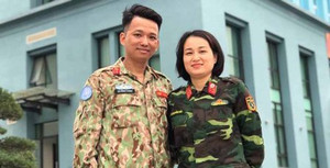 Đôi vợ chồng quân nhân đầu tiên tham gia gìn giữ hòa bình ở Nam Sudan