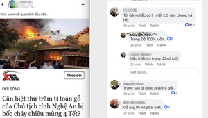 'Biệt thự trăm tỷ của chủ tịch Nghệ An bốc cháy' chiều mùng 4 Tết là bịa đặt