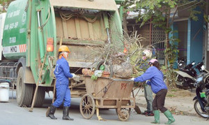 Tết giản dị của công nhân môi trường