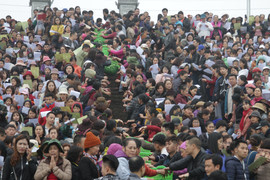 Video: Cảnh phóng sinh cá lớn nhất trong năm ở sông Hồng