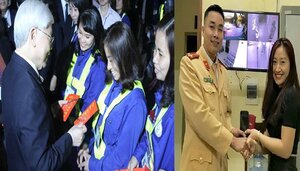 Bức ảnh nữ công nhân nhận lì xì dậy sóng dân mạng: Lãnh đạo Công ty Công viên cây xanh Hà Nội nói gì?