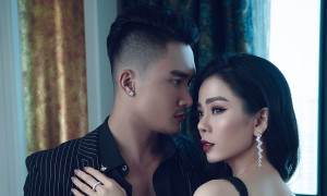 Lệ Quyên diện váy xẻ sâu, khoe thần thái quyến rũ bên trai đẹp