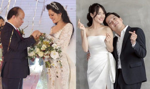 Vợ chồng mới cưới Đinh Hiền Anh - Thứ trưởng Bộ Tài chính, Trường Giang - Nhã Phương đón Valentine ra sao?