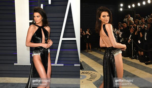 Siêu mẫu Kendall Jenner mặc hở gây sốc ở tiệc hậu Oscar 2019