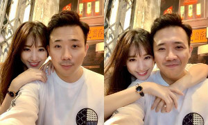 Đăng hình nam thần bị Trấn Thành 'dằn vặt', Hari Won ra sức nịnh chồng