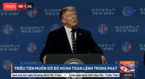 Video trực tiếp: Tổng thống Trump họp báo kết thúc thượng đỉnh Mỹ - Triều