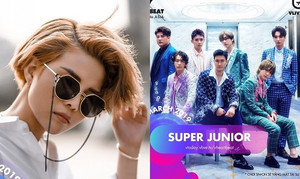 Super Junior, Chungha cùng Vũ Cát Tường trình diễn trong đêm nhạc Việt – Hàn