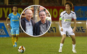 HLV Park Hang Seo và Bầu Đức ‘ngự đài’ xem Tuấn Anh trở lại