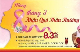 HDBank tung khuyến mãi hấp dẫn tôn vinh ngày Quốc tế phụ nữ 8/3