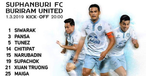 Trực tiếp Suphanburi vs Buriram United: Xuân Trường tiếp tục đá chính