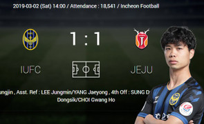 Công Phượng dự bị, Incheon United hòa hú vía trên sân nhà