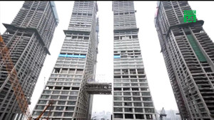 Siêu công trình 'nhà chọc trời nằm ngang' ở độ cao 250 m tại Trung Quốc