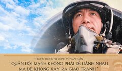Thượng tướng phi công Võ Văn Tuấn: Quân đội mạnh không phải để đánh nhau mà để không xảy ra giao tranh