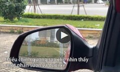 Cách điều chỉnh gương chiếu hậu ô tô tránh điểm mù cho lái mới