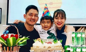 Sau 3 năm ly hôn, Diệp Bảo Ngọc cùng Thành Đạt tổ chức sinh nhật cho con trai