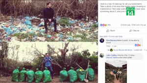 'Thử thách dọn rác' gây bão mạng thế giới