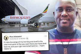 Tin nhắn kỳ lạ của hành khách trước khi máy bay Ethiopia rơi: Điềm báo trước thảm kịch?