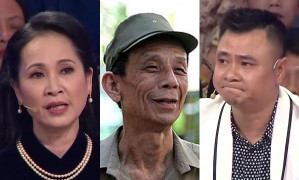 Lan Hương, Tự Long bật khóc khi nhìn thấy hình ảnh cố NSƯT Văn Hiệp