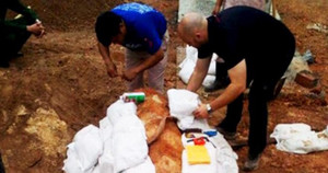 Chặn quốc lộ 1A 30 phút để tháo ngòi nổ quả bom 'khủng' ở Quảng Bình