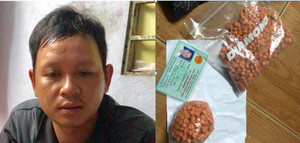 Bắt quả tang kẻ mua bán 800 viên thuốc lắc ở Đà Nẵng