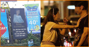 Bị 'cắm sừng', thanh niên thuê hẳn biển quảng cáo lớn để chia tay bạn gái