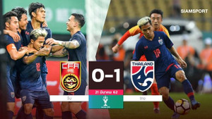 'Messi Thái' lập công, Thái Lan đánh bại Trung Quốc ngay trên sân nhà