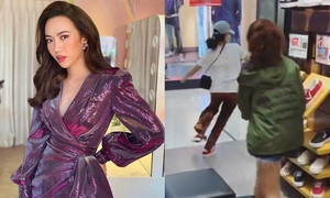 Diệu Nhi 'lầy lội' đi mua giày nhưng giả vờ không trả tiền