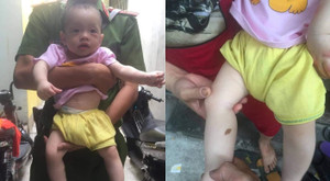 Tìm người thân bé trai bị bỏ rơi trên vỉa hè giữa đêm khuya ở Bình Định