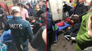 Nổ súng, cướp của trắng trợn tại chợ Long Biên, Hà Nội