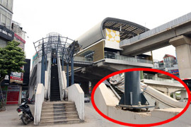 Video: Chưa đưa vào khai thác, đường sắt Cát Linh - Hà Đông đã nứt nẻ, ngổn ngang