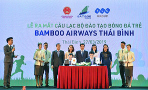 Bamboo Airways cùng Thái Bình chung tay đào tạo nhân tài bóng đá trẻ Việt Nam