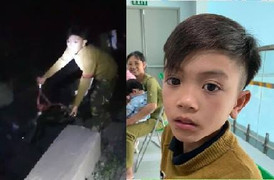 Lái xe kể chuyện cứu cậu bé 13 tuổi mệt lả do đạp xe hơn 100 km từ Sơn La xuống Hà Nội thăm em