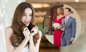 Kim Lý làm phù rể, Hồ Ngọc Hà liên tục chụp ảnh, bình luận hài hước