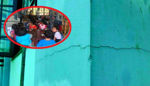 Ảnh: Trường mầm non gần 3,7 tỷ đồng nứt ngang nẻ dọc sau 6 tháng hoạt động