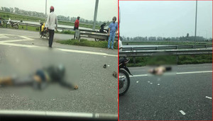 Va chạm với xe tải, 3 người trong một gia đình ở Hà Nội thương vong