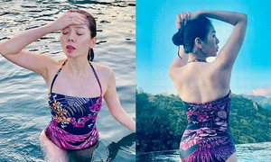 Lệ Quyên gây ngạc nhiên khi diện bikini khoe dáng quyến rũ ở tuổi 38