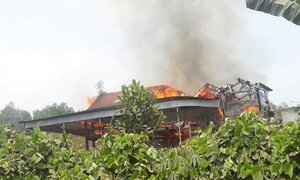 Căn nhà sàn ở Nghệ An cháy rụi, một người thiệt mạng