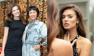 Vẻ đẹp rực rỡ của mỹ nhân Victoria's Secret vừa đến Việt Nam thăm H'Hen Niê