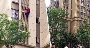 Bị con nhốt trong nhà, cụ bà 84 tuổi tay không leo ra ngoài từ tầng 14