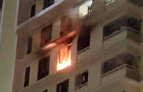 Chung cư ở TP.HCM bùng cháy giữa đêm, cư dân hoảng loạn tháo chạy vì chuông báo cháy không kêu