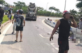 Va chạm với xe bồn trên cầu vượt ở Đà Nẵng, 3 người thương vong