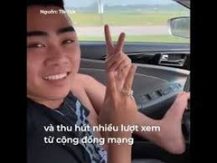 Clip: Tài xế ngang nhiên dùng 2 chân để vịn vô lăng lái xe